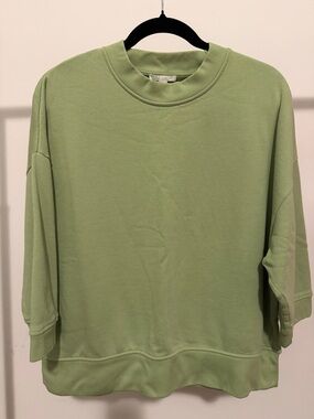 Light Green Oversized Crewneck Sweatshirt